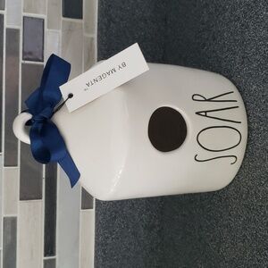 NWTRae Dunn By Magenta Ceramic Birdhouse "SOAR"